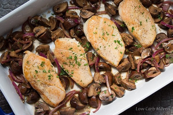 Low Carb Chicken And Mushroom Recipes
 Healthy Low Carb Chicken Recipe with Marinated Mushrooms