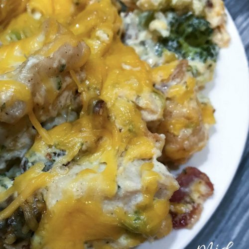 Low Carb Chicken Bacon Ranch Casserole
 Keto Chicken Bacon Ranch Casserole • Mid Momma