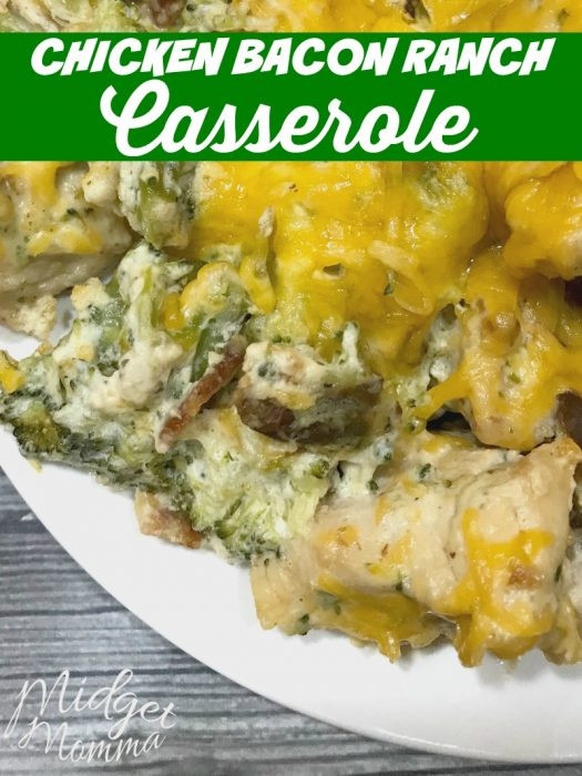 Low Carb Chicken Bacon Ranch Casserole
 Keto Chicken Bacon Ranch Casserole • Mid Momma