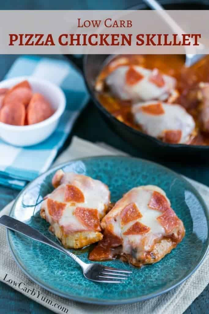 Low Carb Chicken Skillet Recipes
 Easy Low Carb Pizza Chicken Skillet