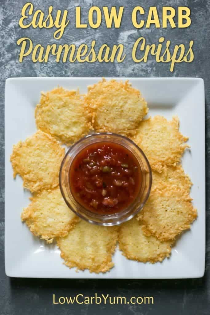 Low Carb Chips And Crackers
 Easy Parmesan Crisps Keto Low Carb Cheese Chips