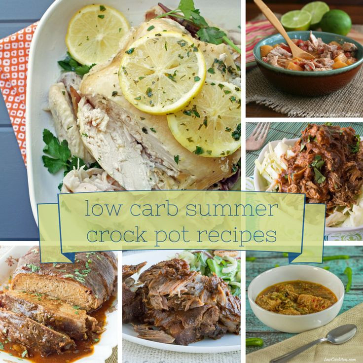 Low Carb Crock Pot Dinners
 20 Perfect for Summer Low Carb Slow Cooker Dinner Recipes