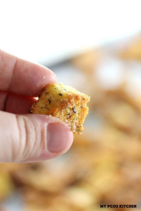 Low Carb Croutons
 Keto Low Carb Gluten Free Garlic Croutons Paleo Option