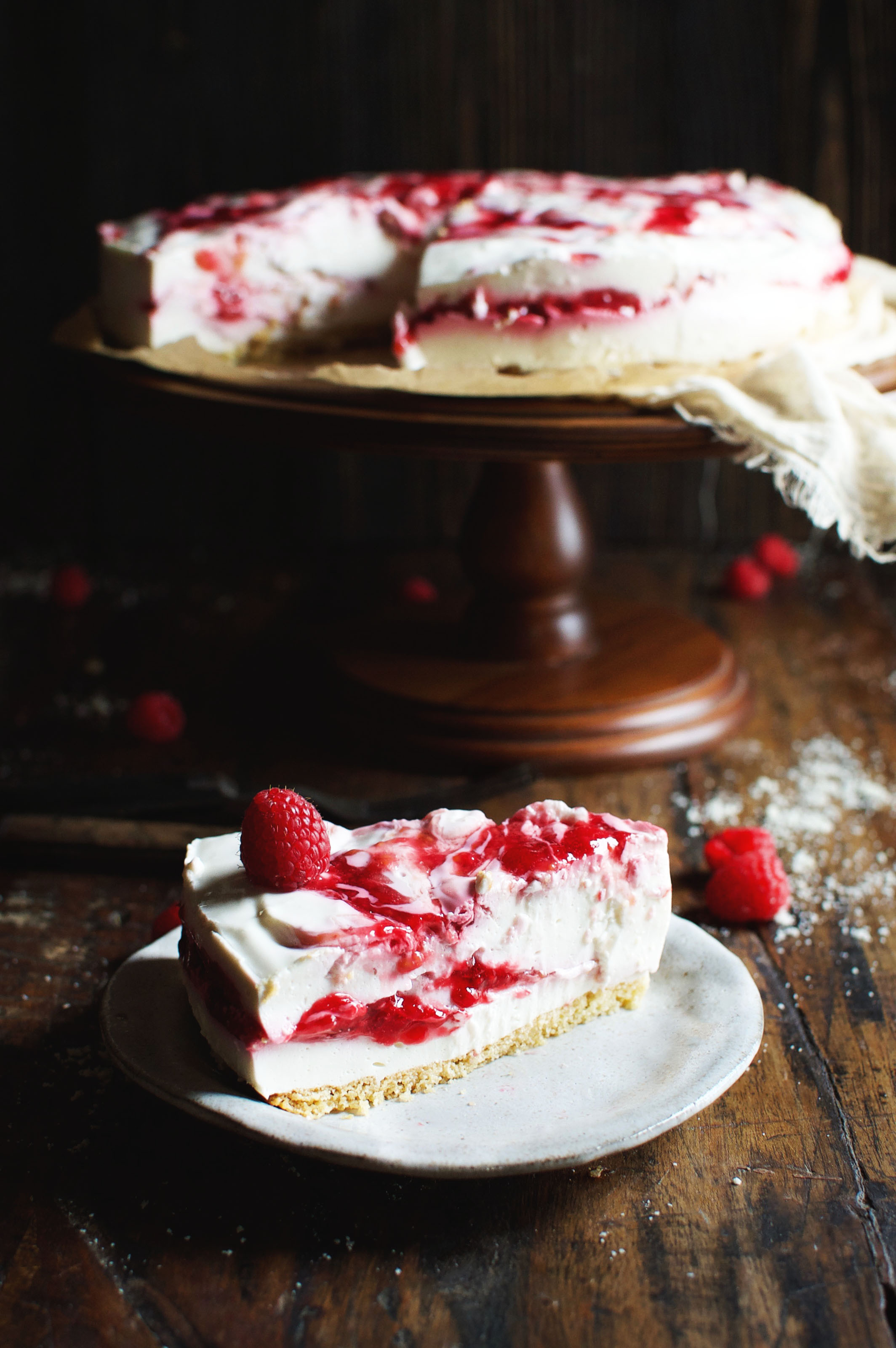 Low Carb Desserts At Restaurants
 Low Carb Raspberry Swirl Cheesecake Simply So Healthy