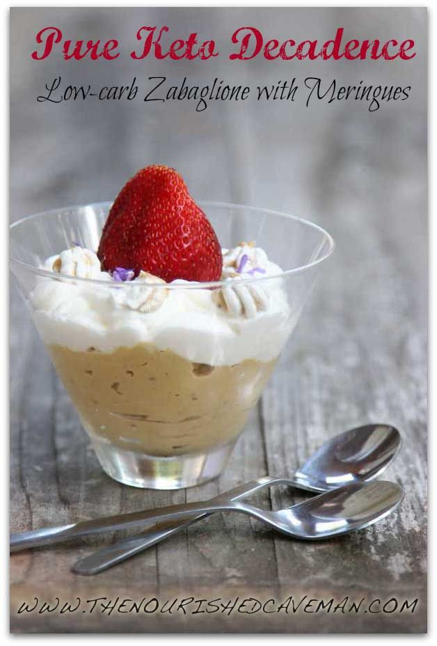 Low Carb Desserts Fast Food
 Low carb Zabaglione With Meringues For The Fat Fast
