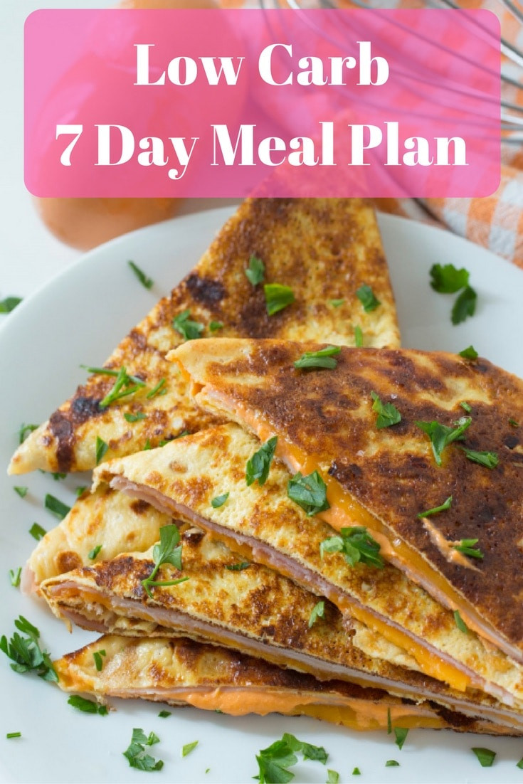 Low Carb Diet Recipes Meal Plan 7 Days
 Low Carb 7 Day Meal Plan
