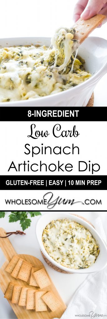 Low Carb Dip Recipes
 Low Carb Spinach Artichoke Dip Recipe Keto Gluten free