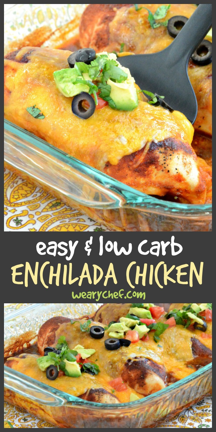 Low Carb Enchiladas
 Low Carb Enchilada Chicken Bake The Weary Chef