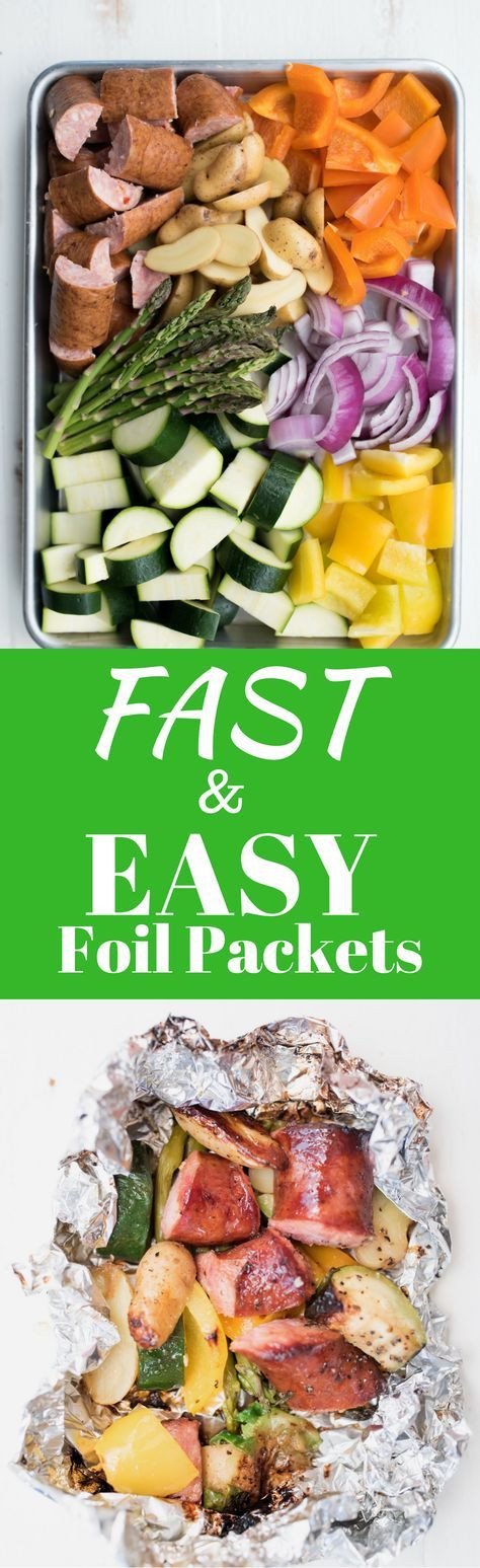 Low Carb Foil Packet Dinners
 Fast and Easy Foil Packet Dinner