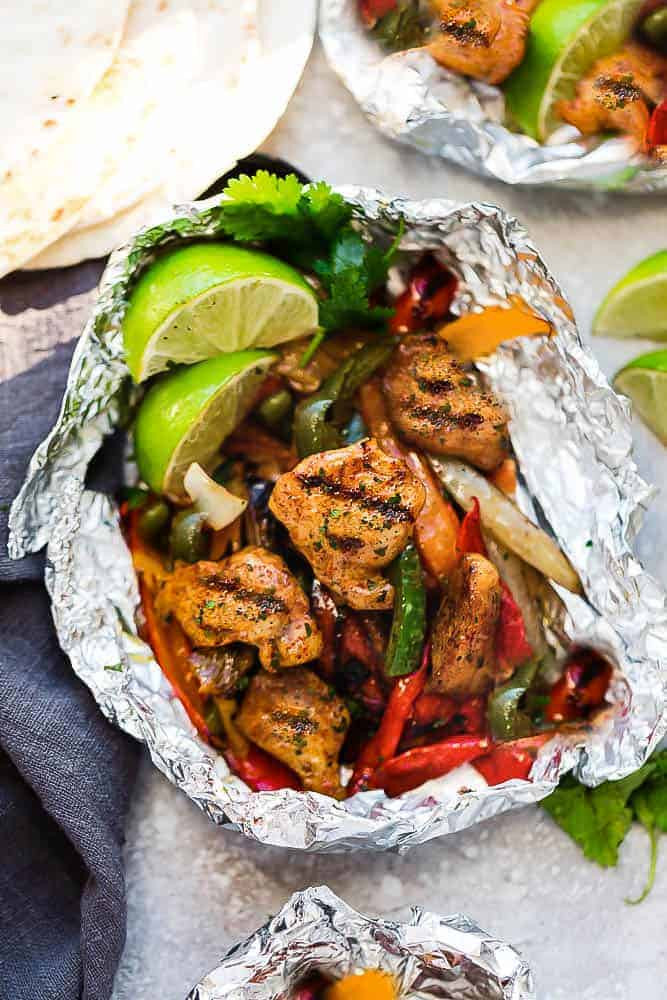 Low Carb Foil Packet Dinners
 Chicken Fajita Foil Packets Best Low Carb Paleo Keto