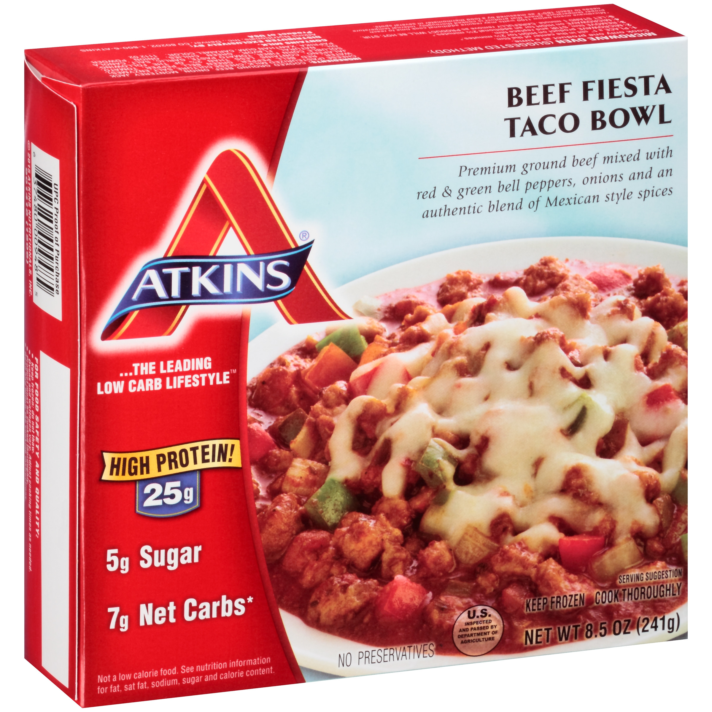 Low Carb Frozen Dinners
 Atkins Meat Lasagna 9 oz Box Walmart