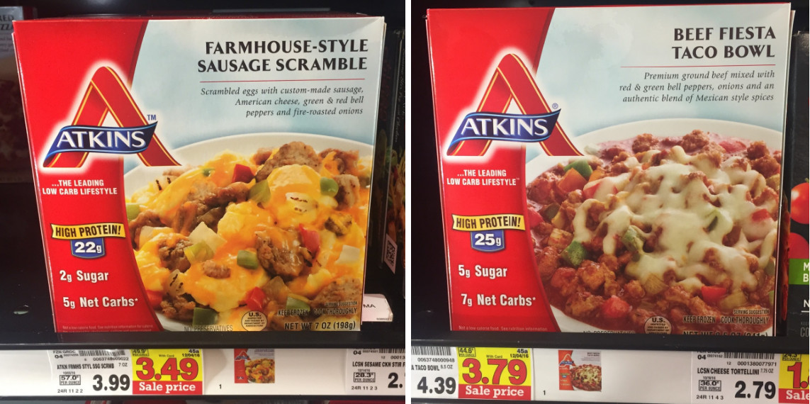 Low Carb Frozen Dinners
 Dillons Kroger Atkins Frozen Meals as low as $1 74