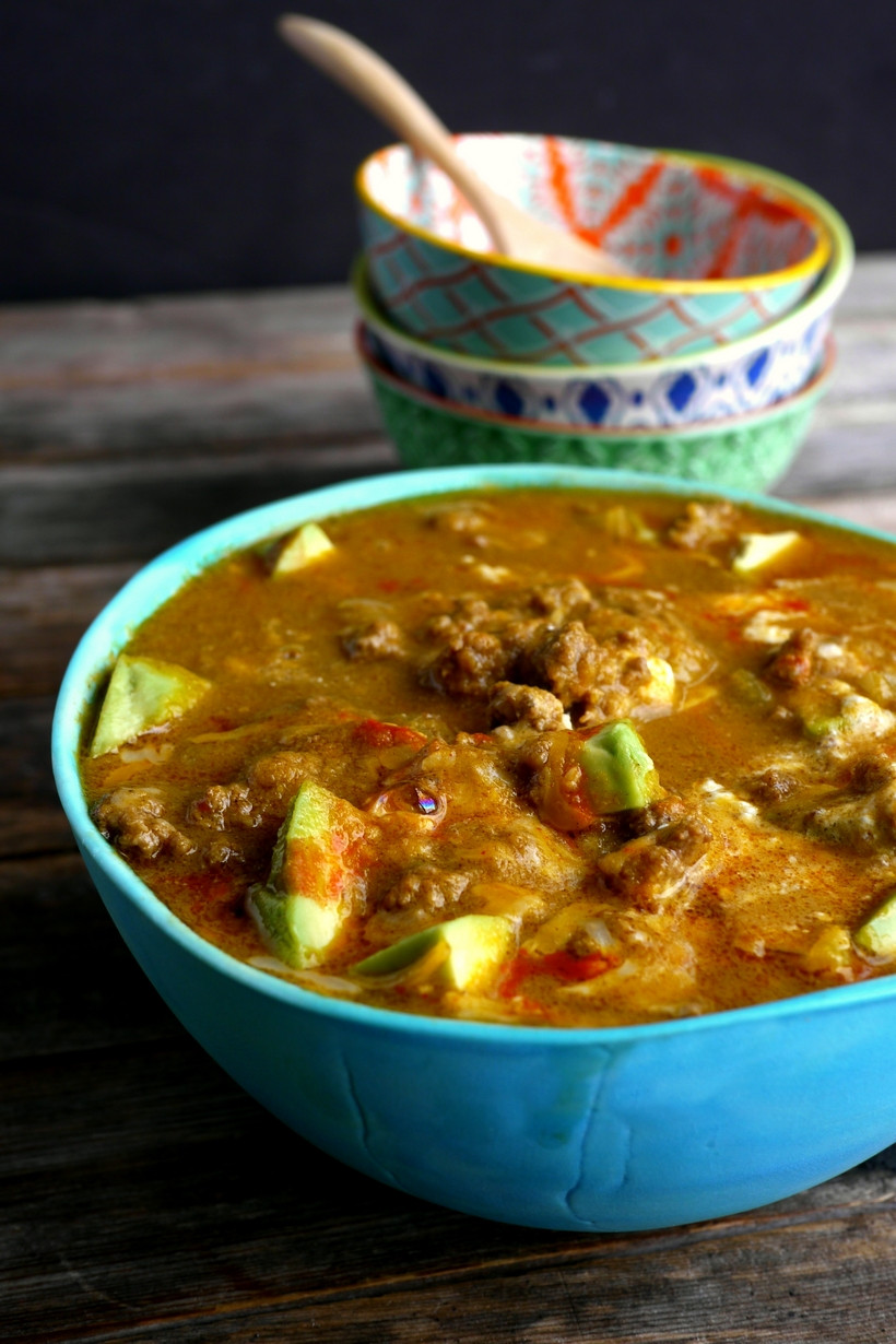 Low Carb Ground Beef Soup
 Spicy Low Carb Hamburger Soup