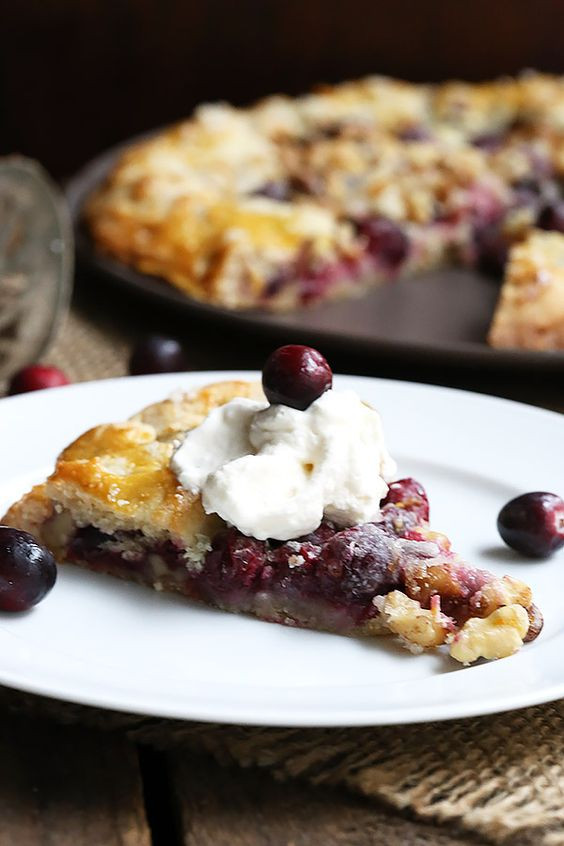 Low Carb Holiday Desserts
 Cranberry Walnut Galette Recipe