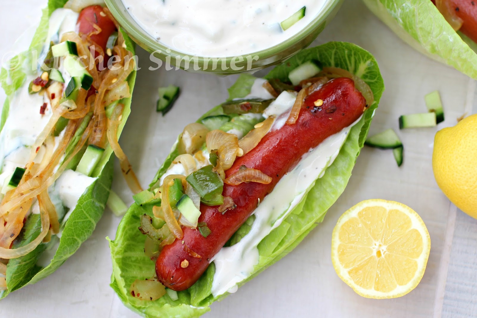 Low Carb Hot Dog Recipes
 Kitchen Simmer Low Carb Greek Style Hot Dog in Lettuce