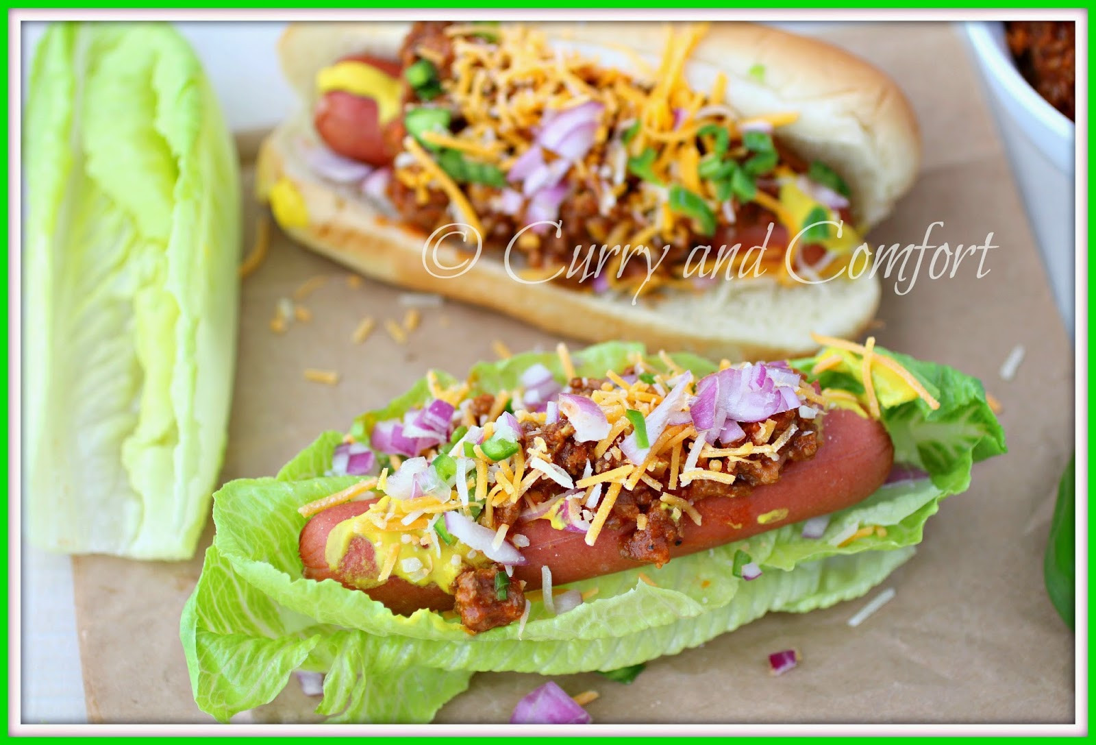 Low Carb Hot Dog Recipes
 Kitchen Simmer Chili Dogs in a Lettuce Bun Low Carb