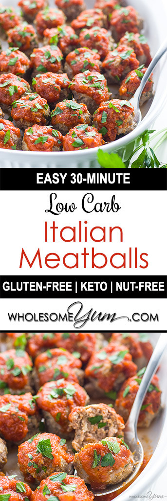 Low Carb Italian Recipes
 Low Carb Meatballs Recipe Italian Style Keto Gluten