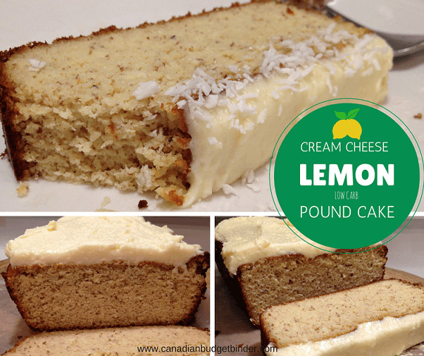 Low Carb Lemon Pound Cake
 Low Carb LCHF Cream Cheese Lemon Pound Cake Canadian