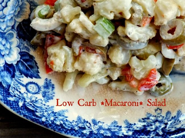Low Carb Macaroni Salad
 Low Carb "Macaroni" Salad d on ebook