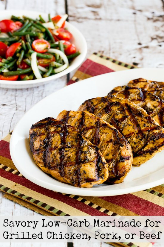 Low Carb Marinades
 Savory Low Carb Marinade for Grilled Chicken Pork or