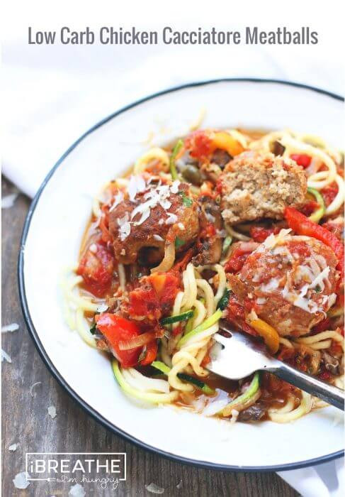 Low Carb Meatball Recipes
 Low Carb Chicken Cacciatore Meatballs IBIH