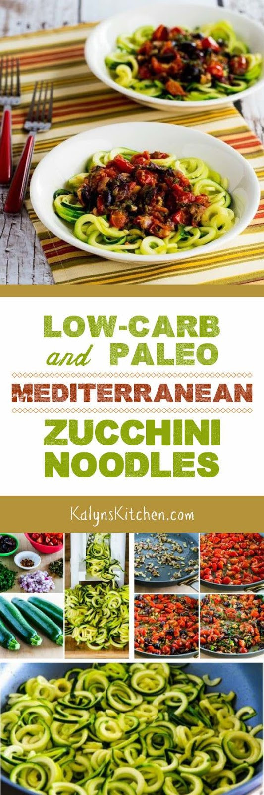Low Carb Mediterranean Diet Recipes
 Low Carb and Paleo Mediterranean Zucchini Noodles Kalyn