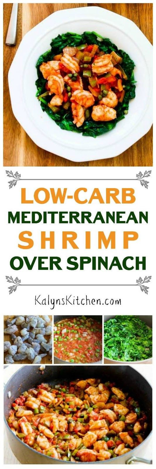 Low Carb Mediterranean Diet Recipes
 Low Carb Mediterranean Shrimp over Spinach