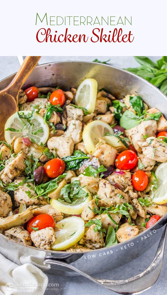 Low Carb Mediterranean Diet Recipes
 Keto Mediterranean Chicken Skillet