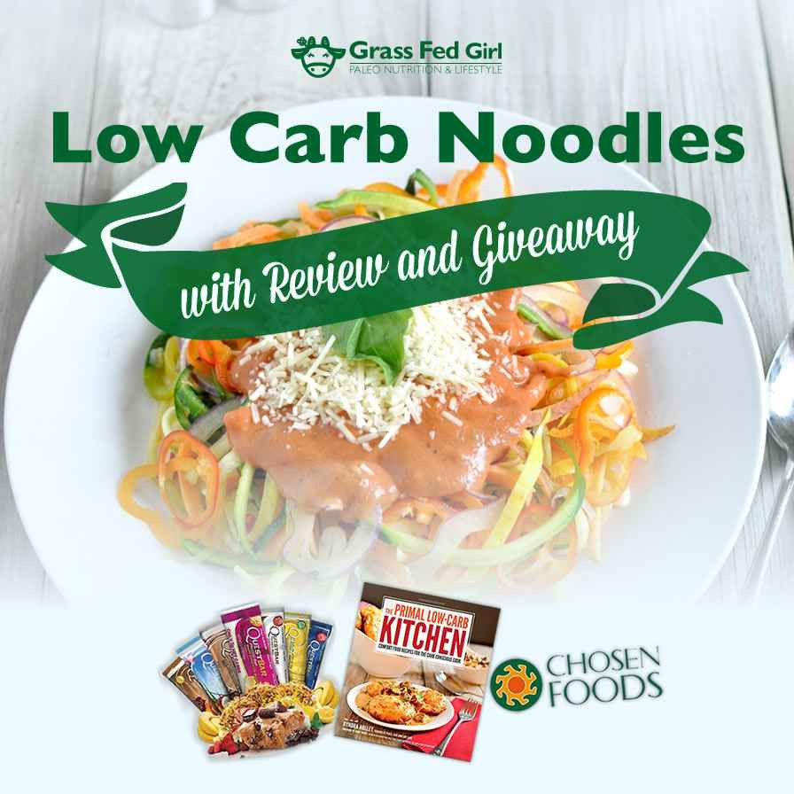 Low Carb Noodles
 Low Carb Pasta Recipe with Review and Giveaway