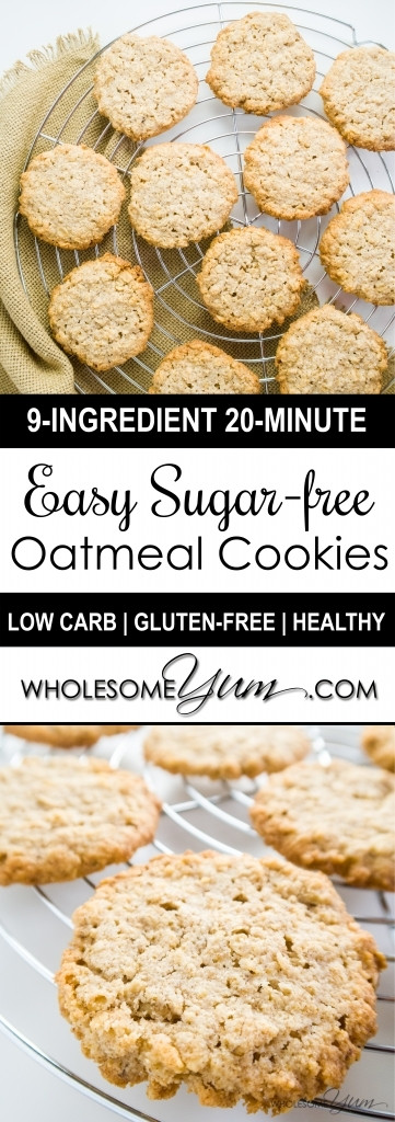 Low Carb Oatmeal Cookies Recipe
 Sugar free Oatmeal Cookies Low Carb Gluten free