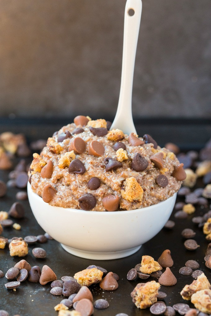 Low Carb Overnight Oats
 Healthy Low Carb Keto Chocolate Chip Cookie Dough Oatmeal
