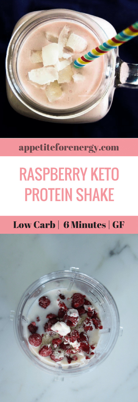 Low Carb Protein Shake Recipes
 Raspberry Keto Protein Shake