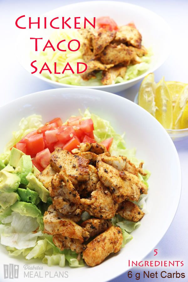 Low Carb Recipes For Diabetics
 Chicken Taco Salad Recipe