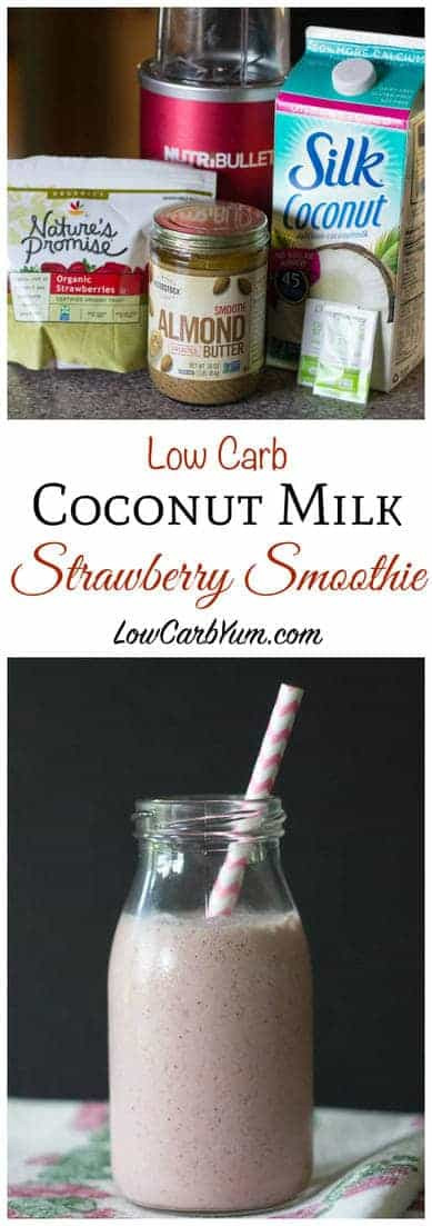 Low Carb Recipes With Almond Milk
 Coconut Milk Strawberry Smoothie