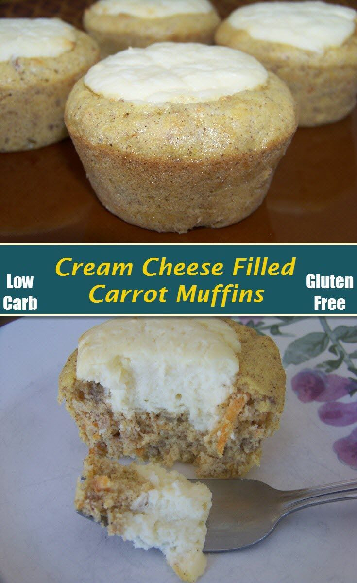 Low Carb Recipes With Cream Cheese
 Low Carb Carrot Cake Cream Cheese Muffins Recipe