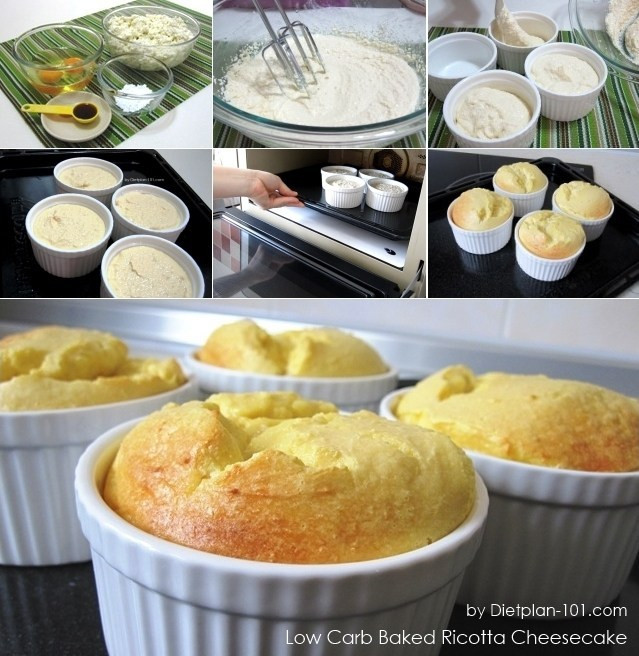 Low Carb Ricotta Cheese Dessert
 Low Carb Baked Ricotta Cheesecake South Beach Phase 1