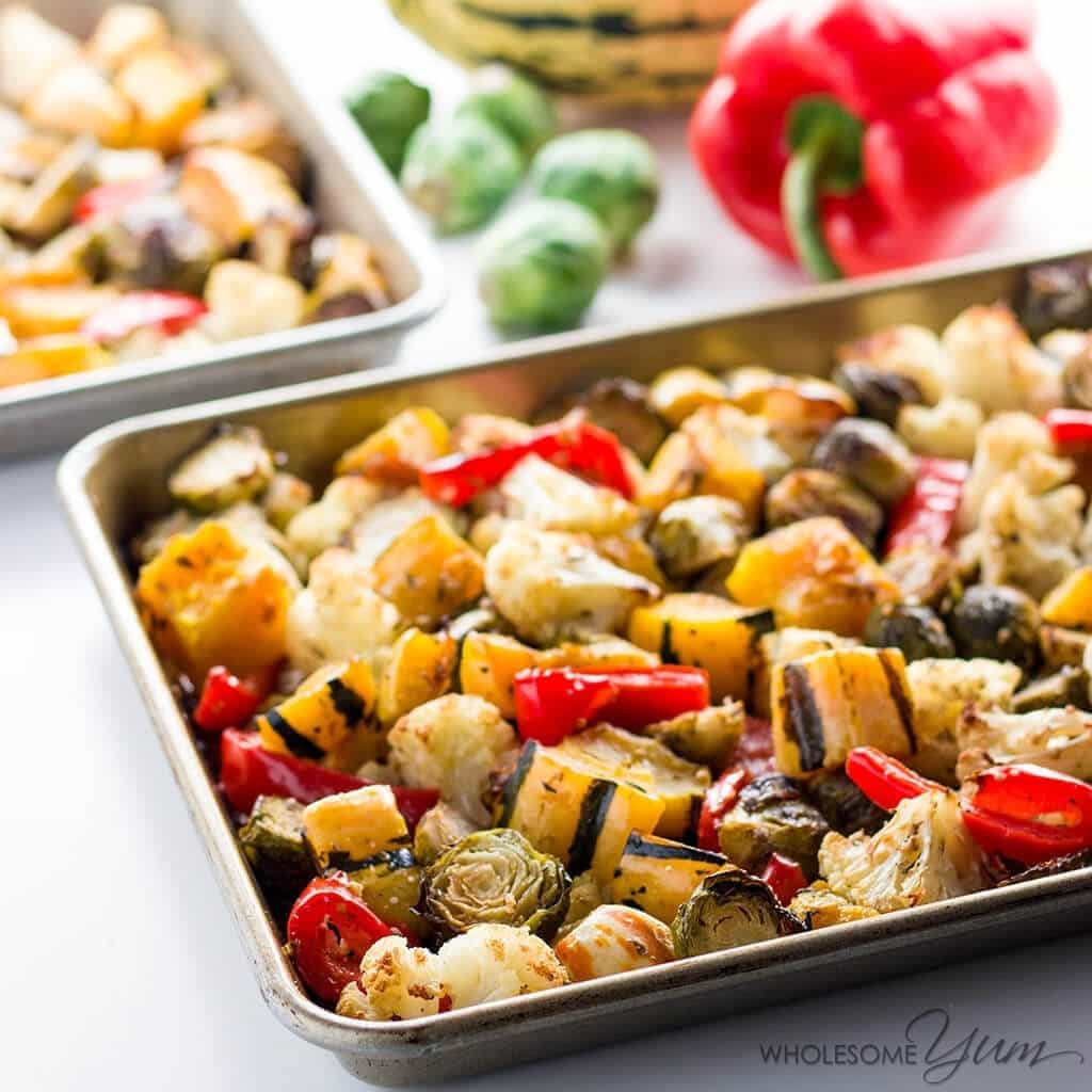Low Carb Roasted Vegetables
 Easy Truffle Roasted Low Carb Veggies Paleo Gluten free