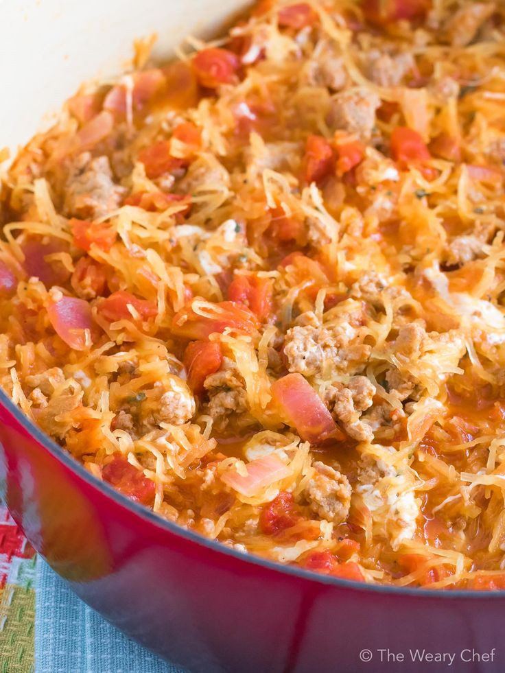 Low Carb Sausage Recipes For Dinner
 Spaghetti Squash Marinara with Sausage and Mozzarella