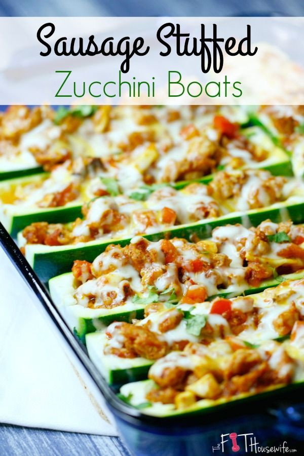 Low Carb Sausage Recipes For Dinner
 17 Best ideas about Sausage Stuffed Zucchini on Pinterest