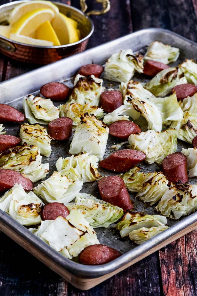Low Carb Sausage Recipes For Dinner
 Low Carb Roasted Lemon Cabbage and Sausage Sheet Pan Meal