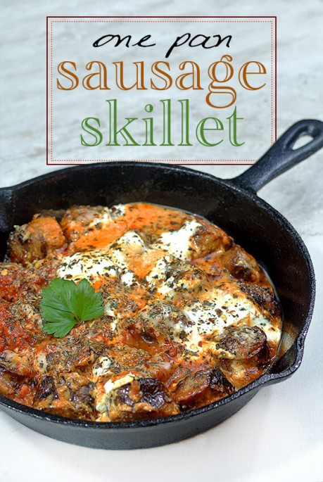 Low Carb Sausage Recipes For Dinner
 e Pan Italian Sausage Dinner Skillet A Low Carb Dinner