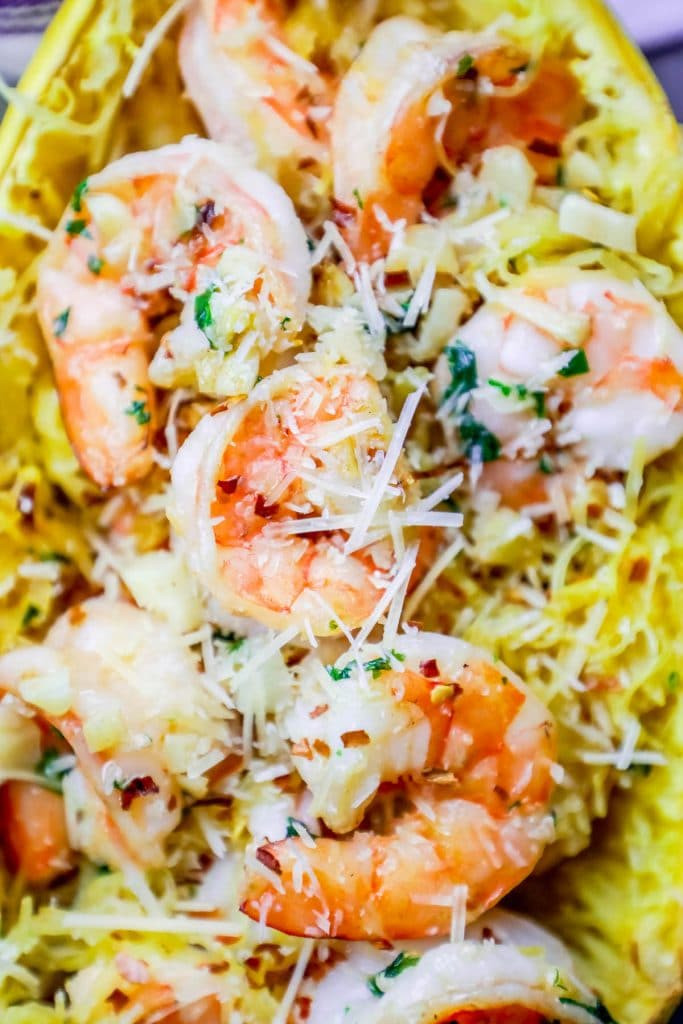 Low Carb Shrimp Scampi Recipes
 Low Carb Spaghetti Squash Shrimp Scampi Boats