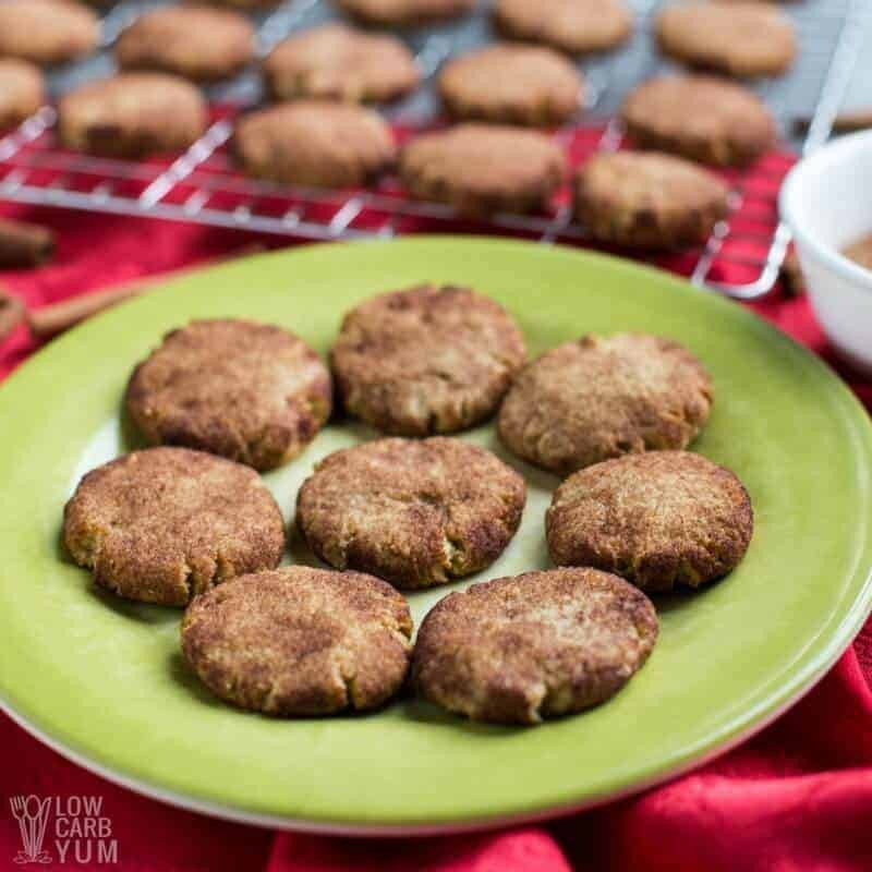 Low Carb Snickerdoodles
 keto low carb snickerdoodles cookies sq