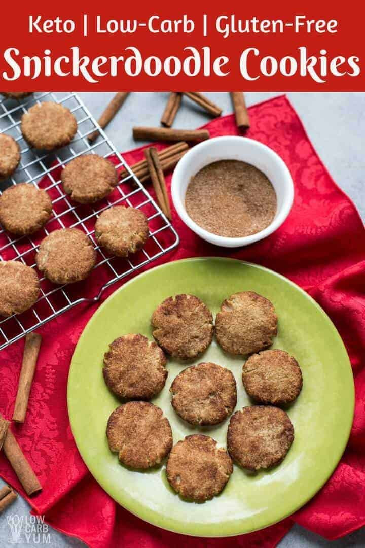 Low Carb Snickerdoodles
 Keto Low Carb Snickerdoodle Cookie Recipe