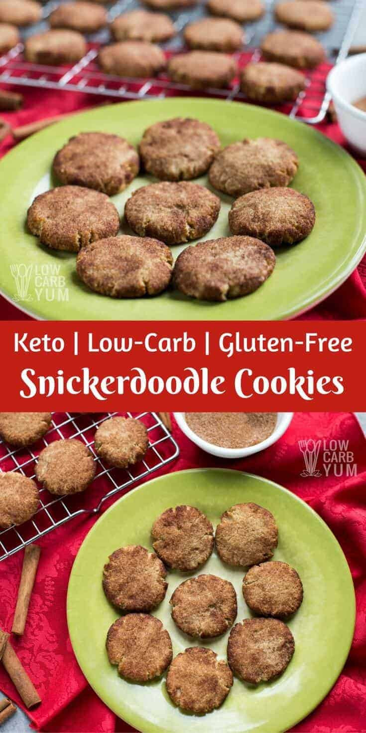 Low Carb Snickerdoodles
 Keto Low Carb Snickerdoodle Cookie Recipe