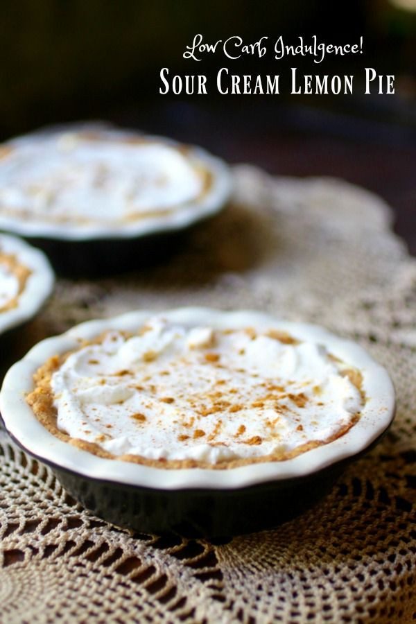 Low Carb Sour Cream Recipes
 Sour Cream Lemon Pie Low Carb Indulgence lowcarb ology