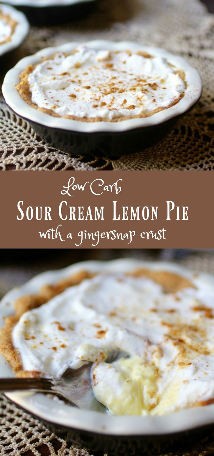 Low Carb Sour Cream Recipes
 Sour Cream Lemon Pie Low Carb Indulgence Recipe