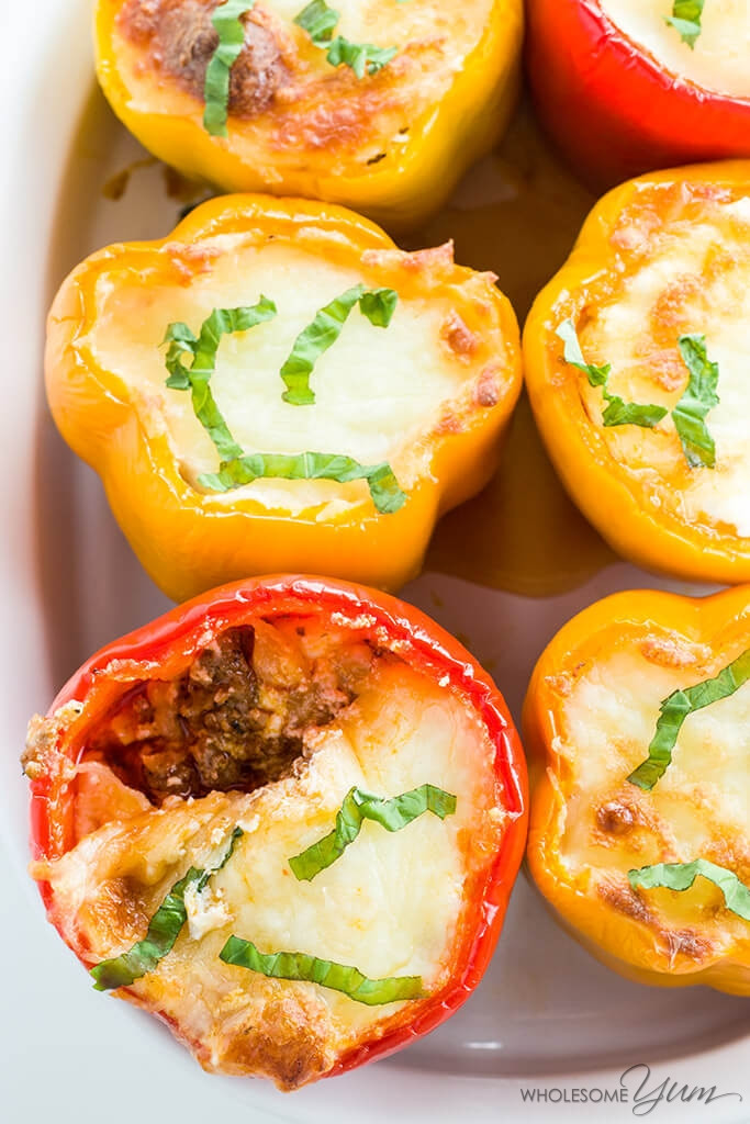 Low Carb Stuffed Bell Peppers
 Keto Low Carb Lasagna Stuffed Peppers Recipe VIDEO