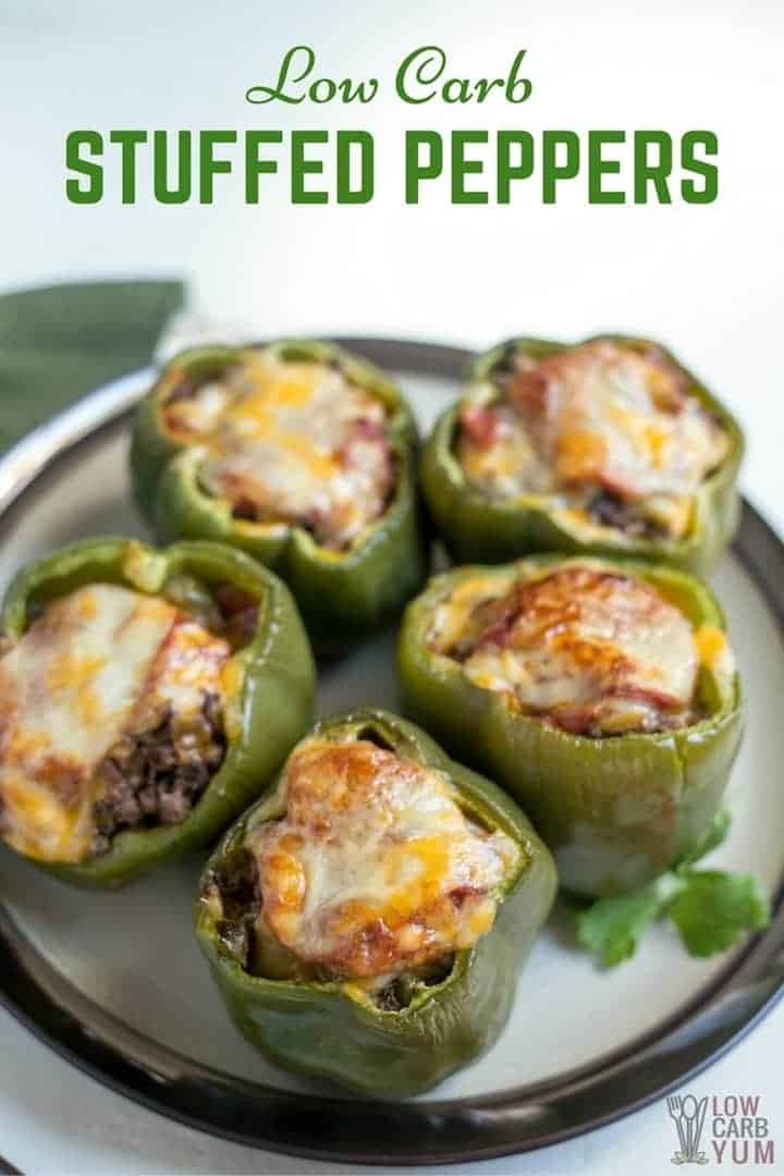 Low Carb Stuffed Bell Peppers
 low carb stuffed peppers