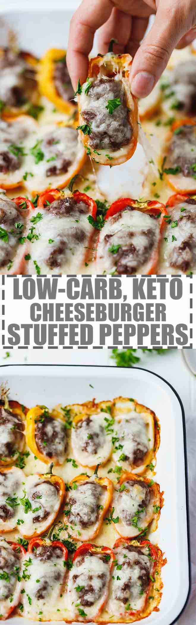 Low Carb Stuffed Peppers Recipe With Ground Beef
 Low Carb Keto Cheeseburger Stuffed Peppers Recipe